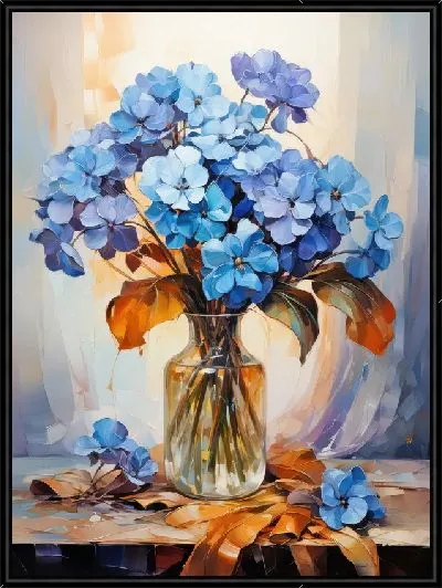 Картина Фиалки в вазе №2