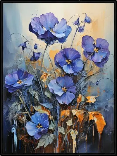 Картина Фиалки №84