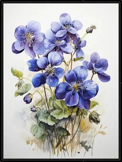 Картина Фиалки №88