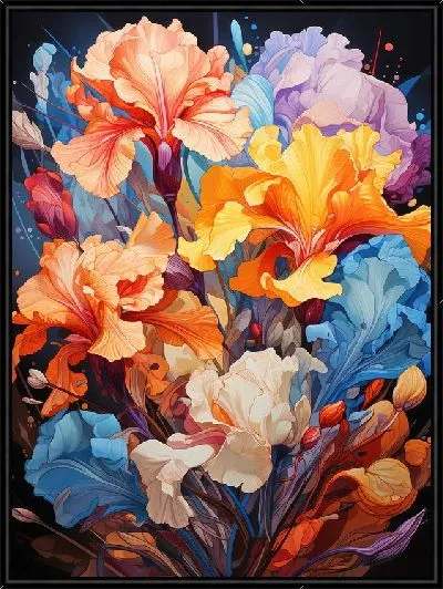 Картина Ирисы №43