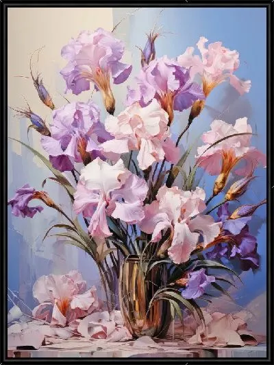 Картина Букет с ирисами №47