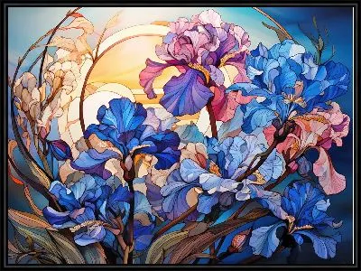 Картина Ирисы №58