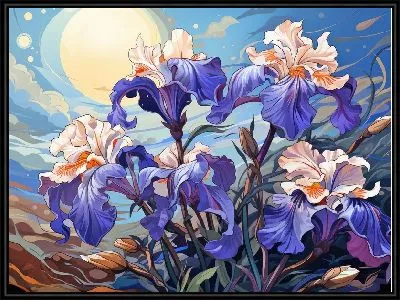 Картина Ирисы №80