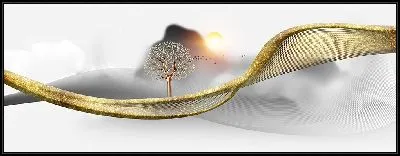 Картина Композиция с золотым деревом