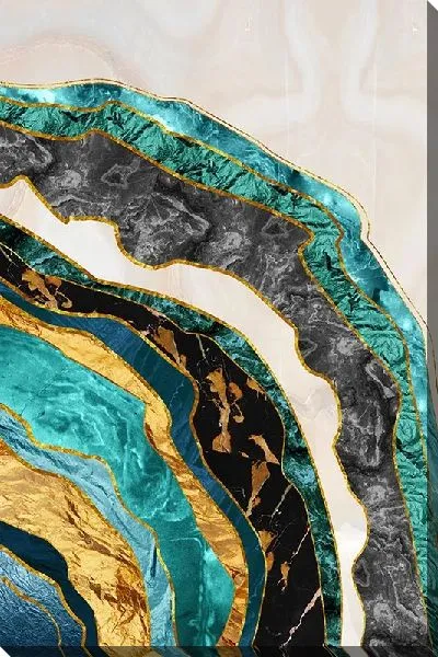 Постер Срез камня с золотыми включениями