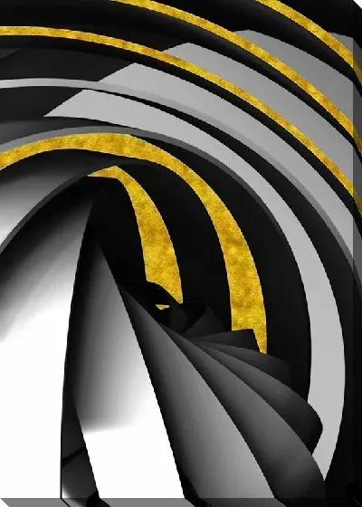 Постер Геометрия золотой абстракции