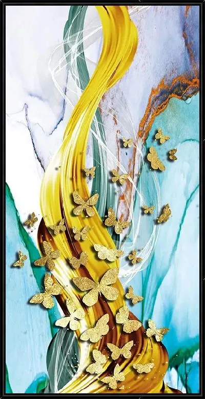 Картина Золотые бабочки абстракции
