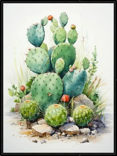 Картина Суккуленты