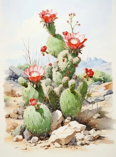 Плакат Кактусы №2