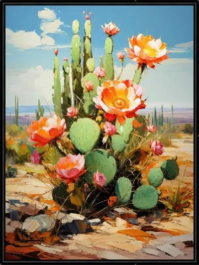 Картина Кактусы №18