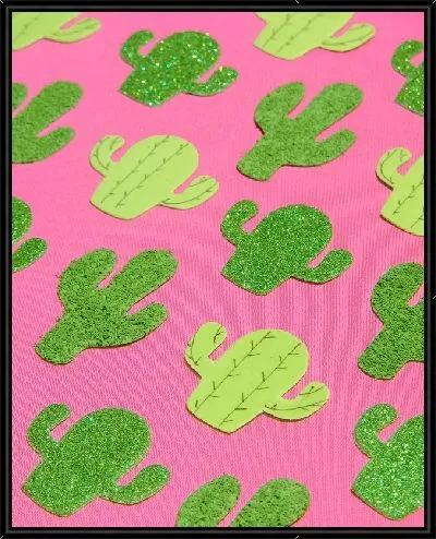 Картина Аппликация кактусы