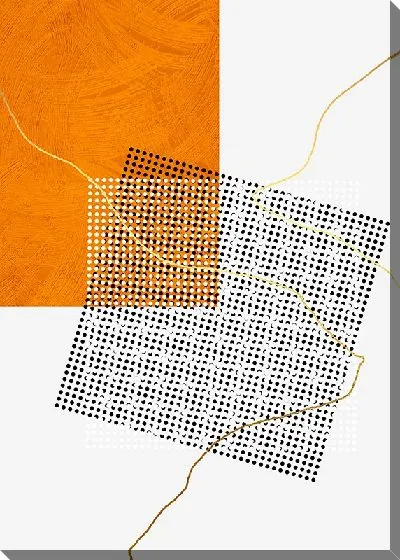 Постер Геометрия оранжевого квадрата