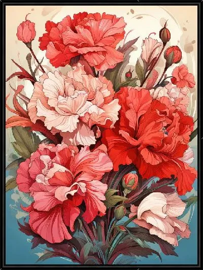 Картина Винтажные гвоздики