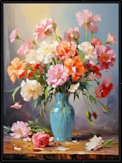 Картина Натюрморт с гвоздиками №1