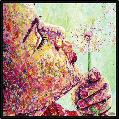 Картина Дуем в одуванчик