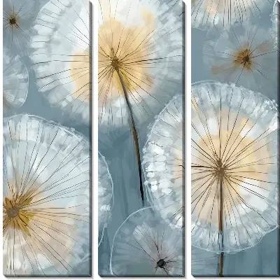 Модульная картина Стильные одуванчики
