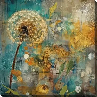 Картина маслом Стильные одуванчики №4