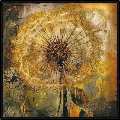 Одуванчик в стиле винтаж