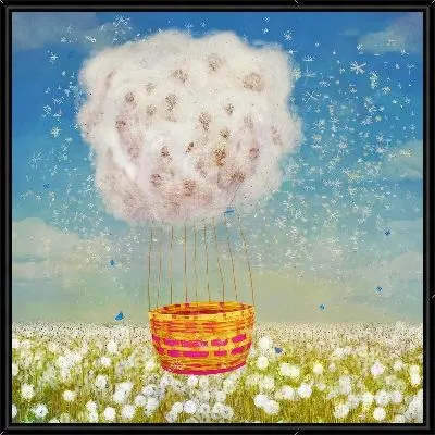 Воздушный шар из одуванчика