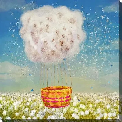 Воздушный шар из одуванчика