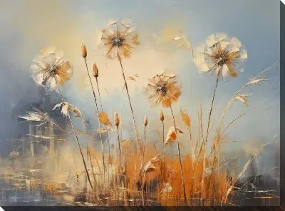 Картина маслом Одуванчики №66