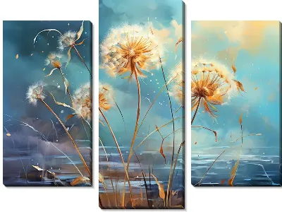 Модульная картина Одуванчики №70