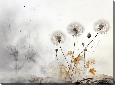 Картина маслом Одуванчики №92
