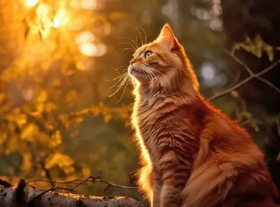 Плакат Рыжий кот