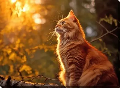 Постер Рыжий кот