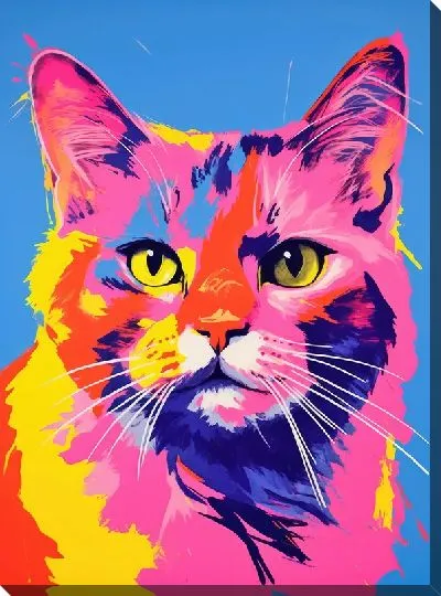 Картина маслом Арт портрет кота №1