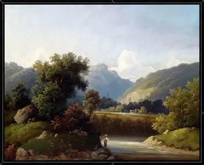 Картина Пейзаж с рекой (Landscape with River) №6