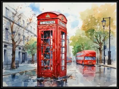 Картина Телефонная будка в Лондоне №21