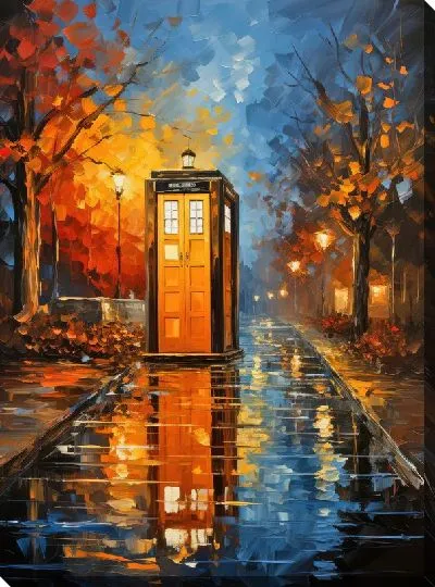 Постер Телефон дисковый в стиле мастихин №3