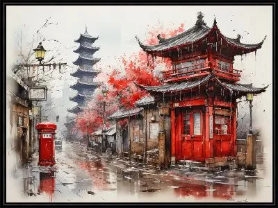 Картина Телефонная будка №58