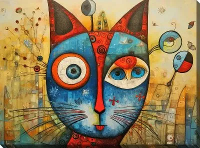 Картина маслом Арт кошка №2