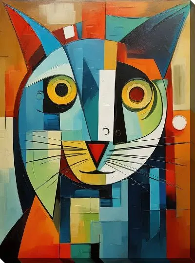 Картина маслом Арт кошка №4