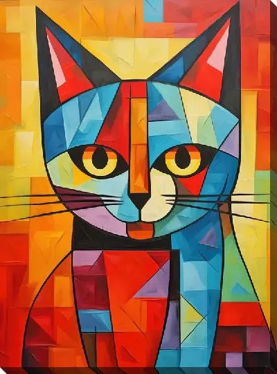 Картина маслом Арт кошка №5