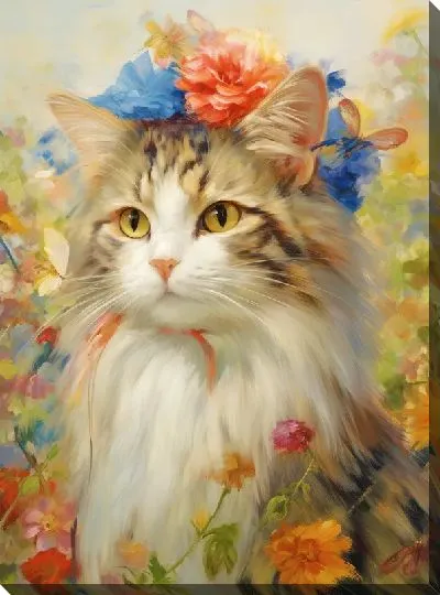 Картина маслом Арт кошка №29