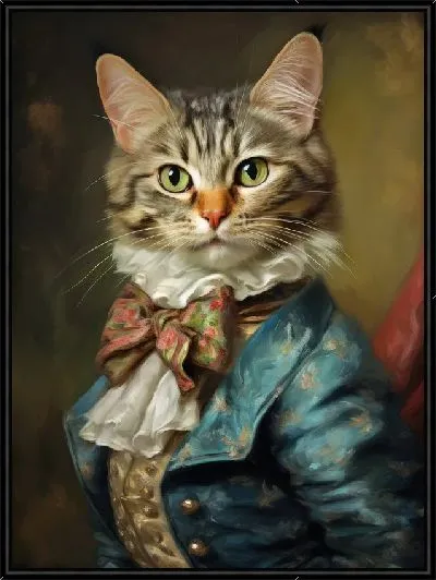 Картина Кошка в костюме