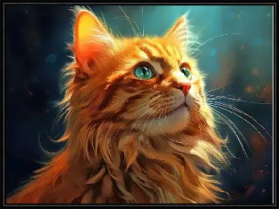 Картина Кошка в стиле арт №62
