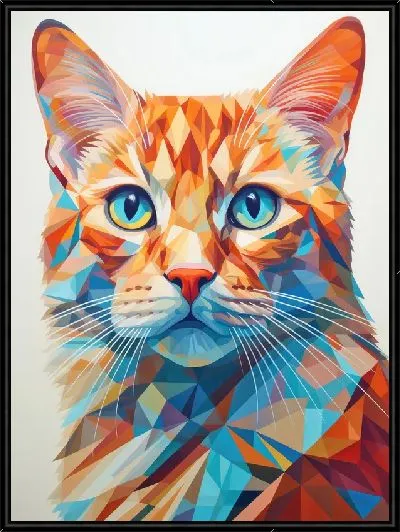 Картина Кошка в стиле арт №77