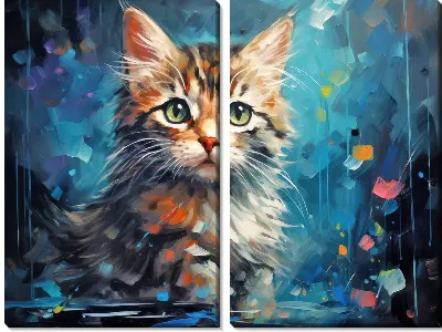 Модульная картина Котенок