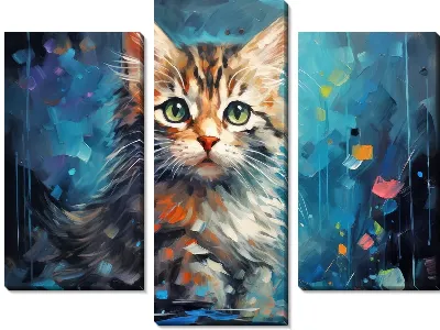 Модульная картина Котенок