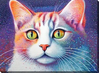 Картина маслом Арт кошка №100
