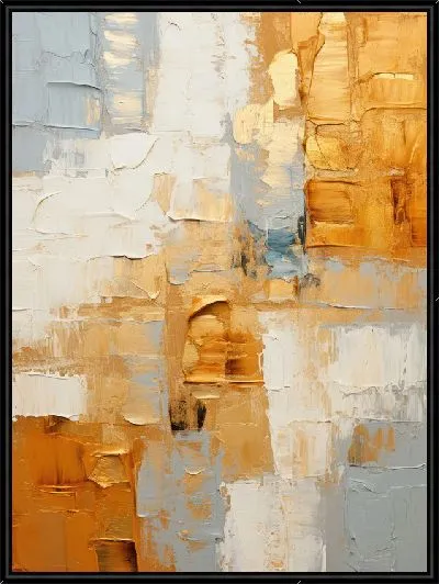 Картина Фактура золотых мазков
