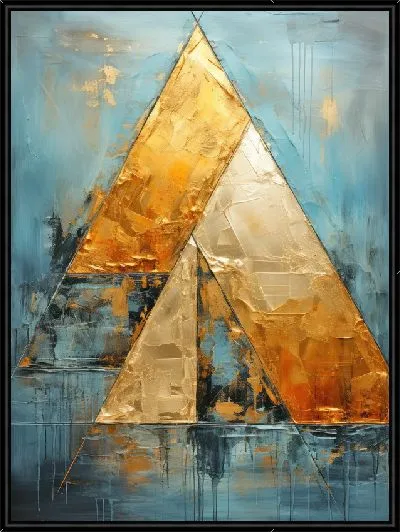 Картина Золотой треугольник фактуры