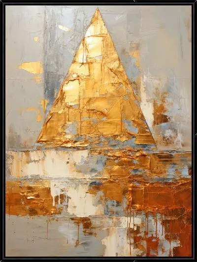Картина Золотой треугольник фактуры №2