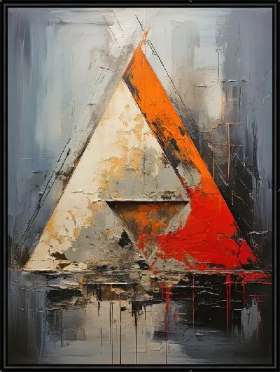Картина Треугольник абстракции №2