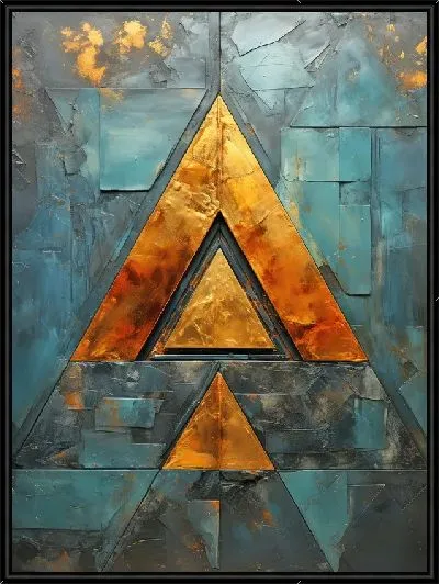 Картина Треугольник абстракции №3