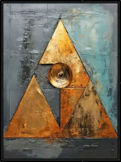 Картина Треугольник абстракции №4